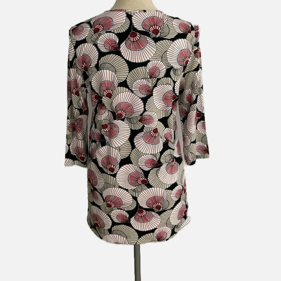 Olsen Amy Tunic Top Shell Novelty Print Round Neck Size 6  Multicolour New - Picture 3 of 12